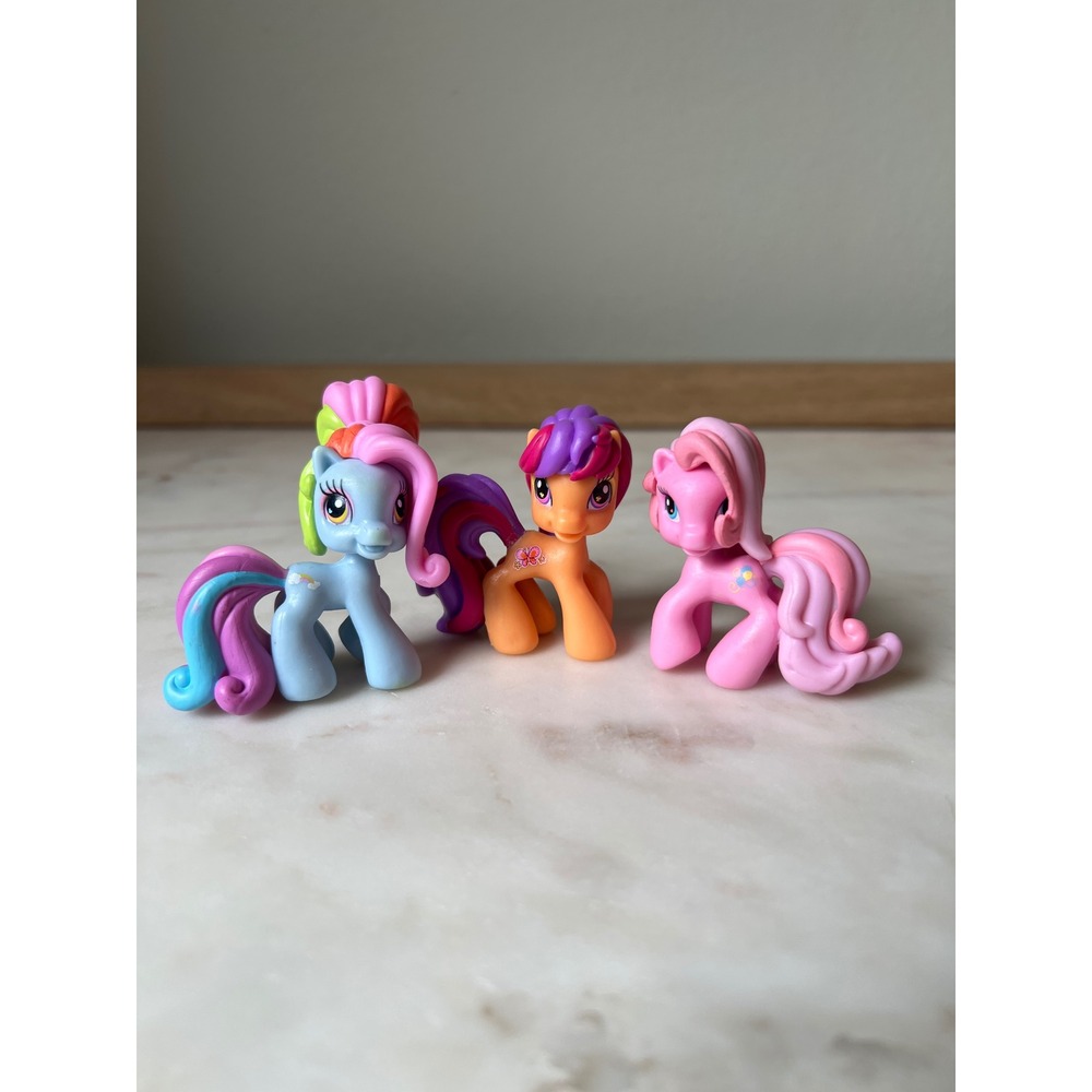Ponyville Rainbow Dash, Scootaloo and My Little Pony Ponyville Pinkie Pie G3.5